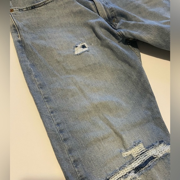 LEVIS ripped blue jeans 38/32 - Picture 2 of 7